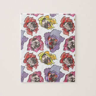 Mops-Blumen Puzzle