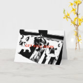 Mops-Bohrkarte Karte (Gelbe Blume)