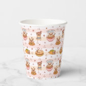 Mops Bon Appetit Hamburger Taco Food Pappbecher (Rückseite)