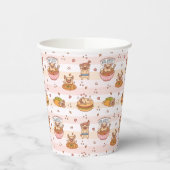 Mops Bon Appetit Hamburger Taco Food Pappbecher (Links)