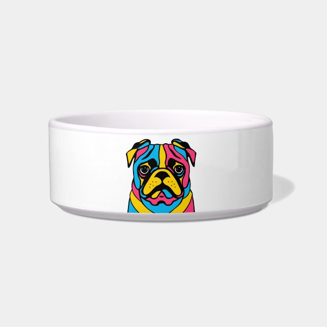 Mops Bowl Napf (Vorderseite)