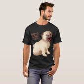 Mops braucht einen Kaffee T-Shirt (Vorne ganz)