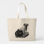 Mops-Brille, Fröhliche Tasche (Rückseite)