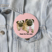 Mops-Brustkrebs-Knopf Button (Beispiel)
