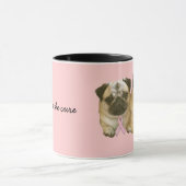Mops-Brustkrebs-Tasse Tasse (Zentrum)