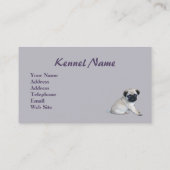 Mops-Brüter-Geschäfts-Karte Visitenkarte (Rückseite)