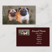 Mops-Brüter-Geschäfts-Karte Visitenkarte (Vorne/Hinten)