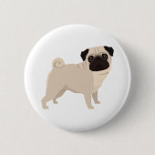 Mops Button (Vorderseite)