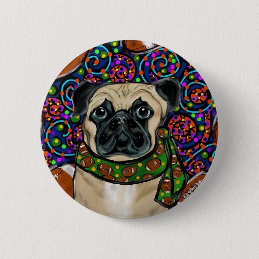Mops Button (Vorderseite)