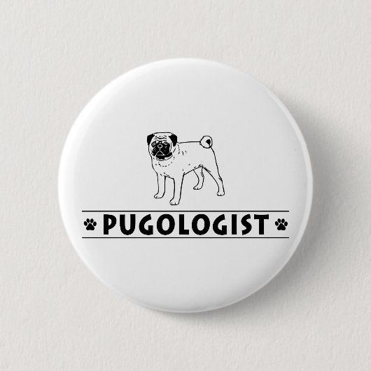 Mops Button (Vorderseite)