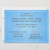 Mops Cake Boy Off-Leash Art™ von Welppy Birthday P Einladung (Rückseite)