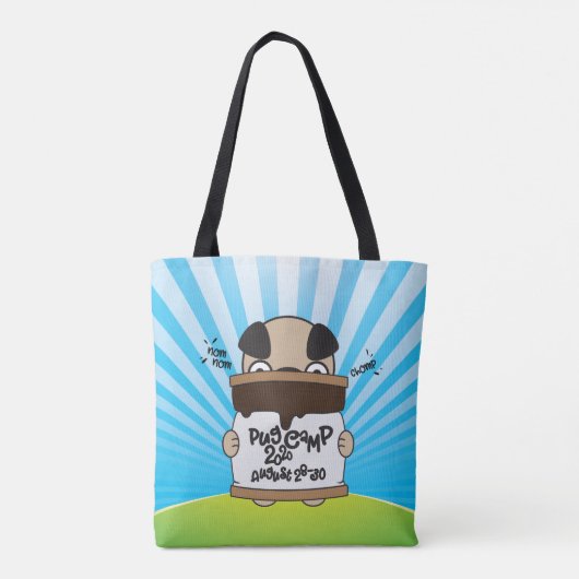 Mops Camp 2020 S'more Design Tasche (Rückseite)