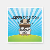 Mops Camp 2020 Zum Geburtstag Serviette (Vorderseite)
