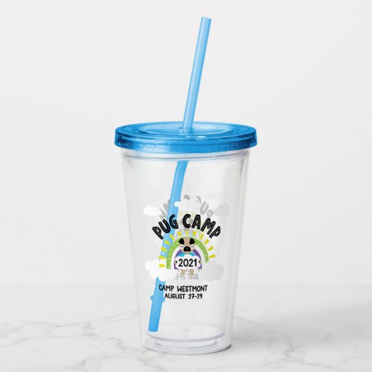 Mops Camp 2021 Acryltrinkbecher (Rückseite)