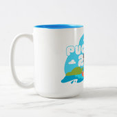 Mops Camp 2022 Zwei-Tone-Tasse Zweifarbige Tasse (Links)