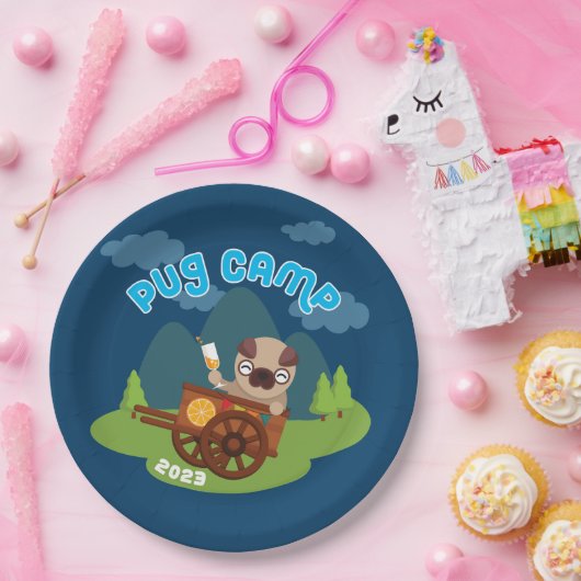 Mops Camp 2023 Pappteller (Party)