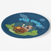 Mops Camp 2023 Pappteller (Schrägansicht)