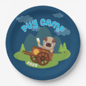 Mops Camp 2023 Pappteller (Vorderseite)