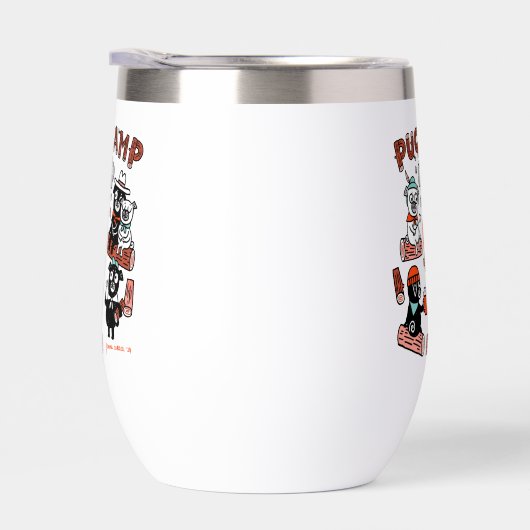 Mops Camp 2024 Wine Tumbler - White (Rechts)