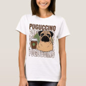 Mops Cappuccino T-Shirt (Vorderseite)