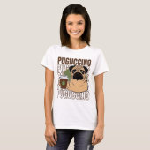 Mops Cappuccino T-Shirt (Vorne ganz)