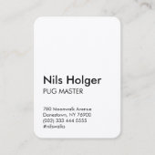 Mops Cards Visitenkarte (Vorderseite)