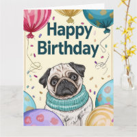 Mops Cartoon Anime Cupcake Paws