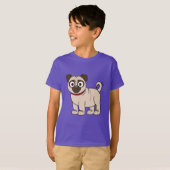 Mops Cartoon T-Shirt (Vorne ganz)