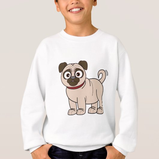 Mops Cartoon T-Shirt (Vorderseite)