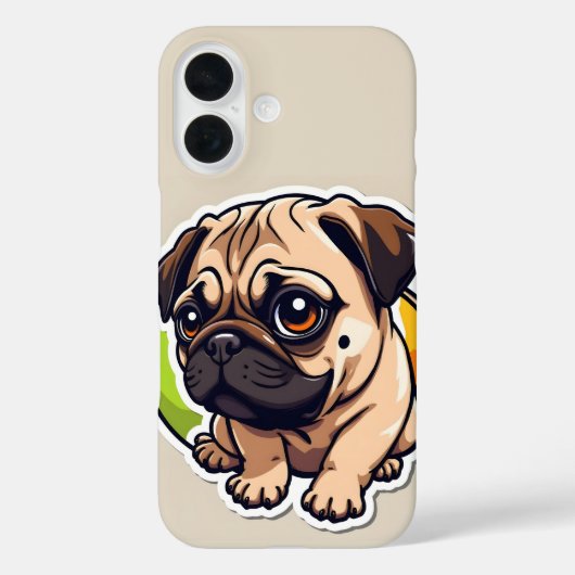 Mops Case-Mate iPhone Hülle (Rückseite)