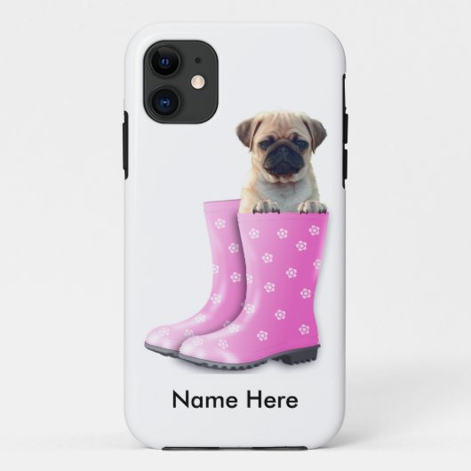 Mops Case-Mate iPhone Hülle (Rückseite)