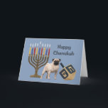 Mops Chanukah Card Menorah Dreidel Feiertagskarte<br><div class="desc">Familie und Freunde während der Chanukah Saison zu erinnern ist eine wunderbare Möglichkeit, in Touch mit den Menschen behalten, die Sie Liebe und kümmern sich. Ich habe diese Chanukah-Karten mit Liebe und Sorgfalt erstellt, und ich bin sicher, jeder, der Lieben Hunde wird sich freuen, sie zu erhalten. Sie haben die...</div>