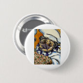 Mops-Chef Button (Vorne & Hinten)