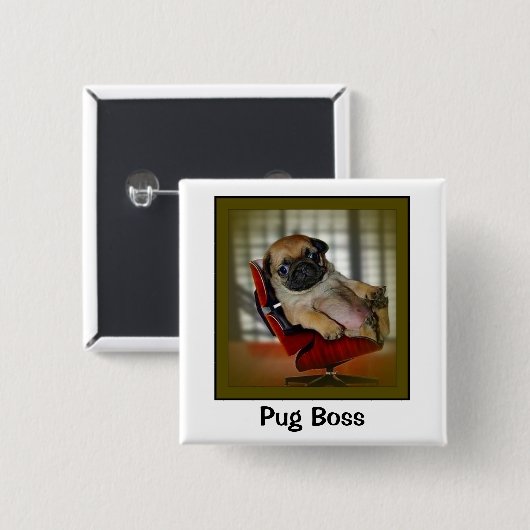 Mops-Chef Button (Vorne & Hinten)
