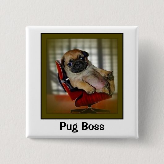 Mops-Chef Button (Vorderseite)