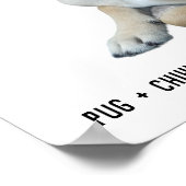 Mops + Chihuahua = Awww Niedlich Hunde Zucht Bowti Poster (Ecke)