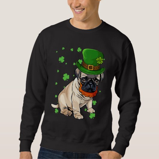 Mops Cleve St Patrick Sweatshirt (Vorderseite)