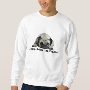 Mops-Clown am Herz-Unisexsweatshirt Sweatshirt