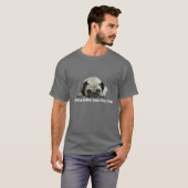 Mops-Clown am Herz-UnisexT - Shirt (Vorne ganz)