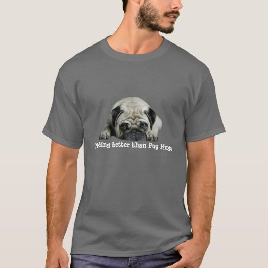 Mops-Clown am Herz-UnisexT - Shirt (Vorderseite)