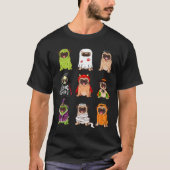 Mops Collection Happy Mops-o-ween Halloween Spooky T-Shirt (Vorderseite)