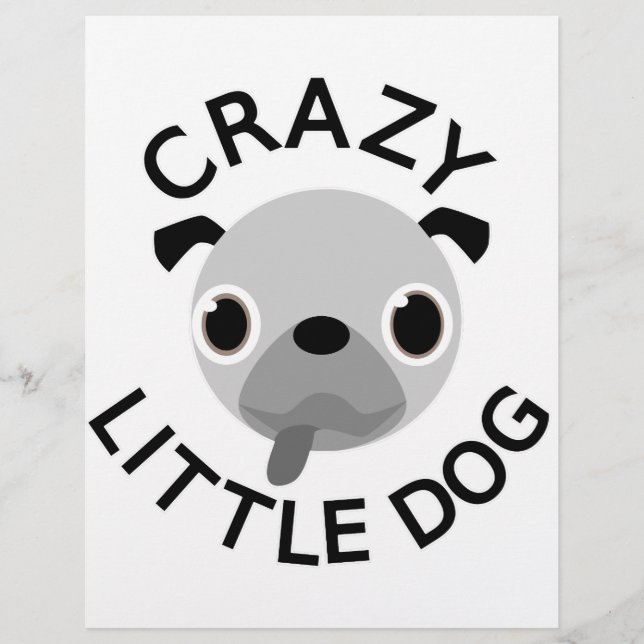 Mops Crazy Little Dog (Vorderseite)