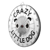 Mops Crazy Little Dog Dartscheibe (Vorderseite rechts)