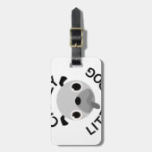 Mops Crazy Little Dog Gepäckanhänger (Vorderseite vertikal)