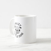 Mops Crazy Little Dog Kaffeetasse (Vorderseite Links)