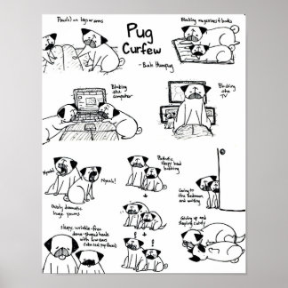 Mops Curwenige Poster