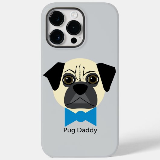 Mops Daddy Case-Mate iPhone Hülle (Rückseite)