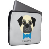 Mops Daddy Laptopschutzhülle (Vorne Rechts)