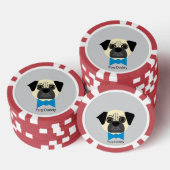 Mops Daddy Pokerchips (Stapel)