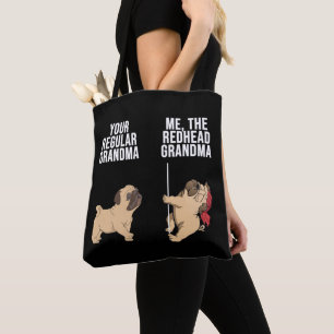 Mops deine regelmäßige Oma mir das rote Oma Tasche